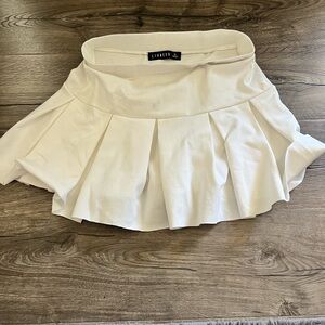 White skirt